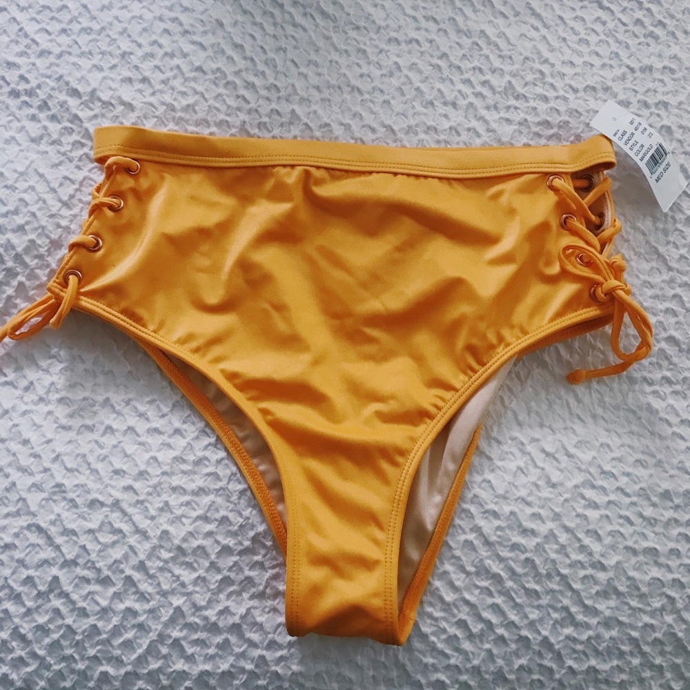 PacSun / Yellow High Rise Bathing Suit Bottom